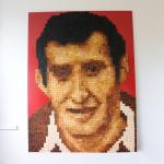Gareth Edwards - A Tribute to GARETH EDWARDS<br />From the exhibition, "The five greatest rugby players of all time"<br />2.4m x 1.6m<br />August 2011