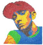 Eminemed - 5040 individual M&M's arranged to create this image of Eminem.<br /><br />