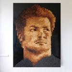Richie McCaw - <br />A Tribute to RICHIE Mc Caw<br />From the exhibition, "The five greatest rugby players of all time"<br />2.4m x 1.6m, 1905 slices of toast<br />August 2011