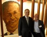 John Key - John Key and Maurice<br />The Museum Hotel<br />2.4m x 2.4m<br />Approx. 4000 slices of toast<br />June 2010